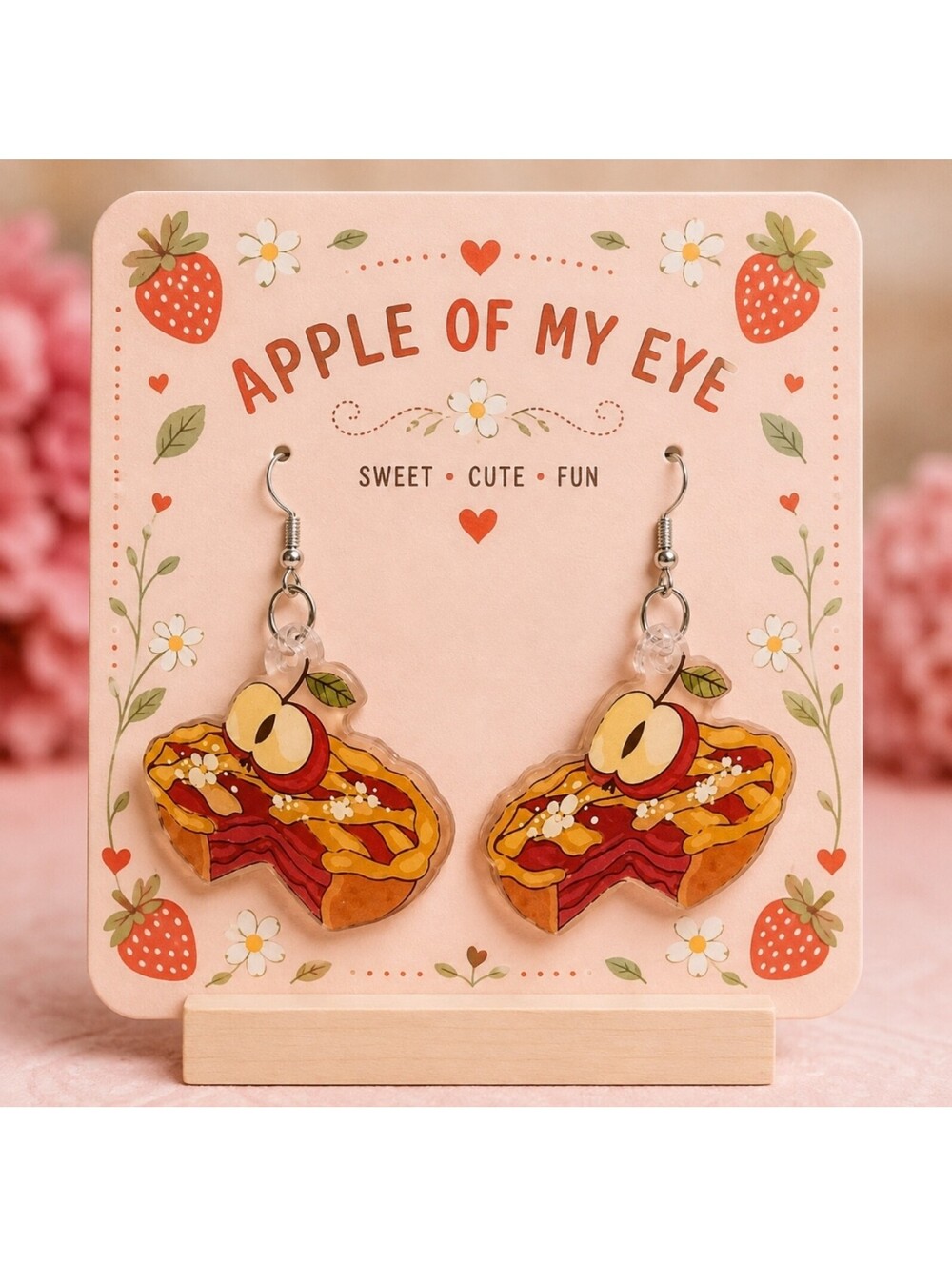 Apple of My Eye Fall Apple Pie Earrings